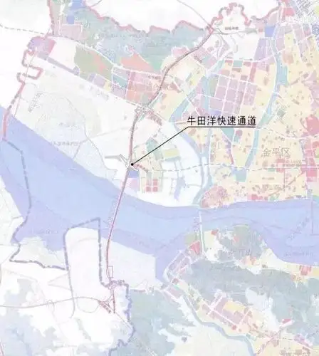 今天牛田洋快速通道特大桥在濠江打下第一根桩牛快濠江段建设启动