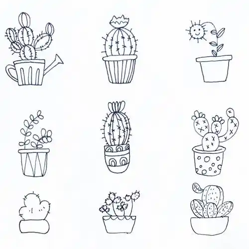 植物图片简笔画 9月最新爬山虎植物图片简笔画