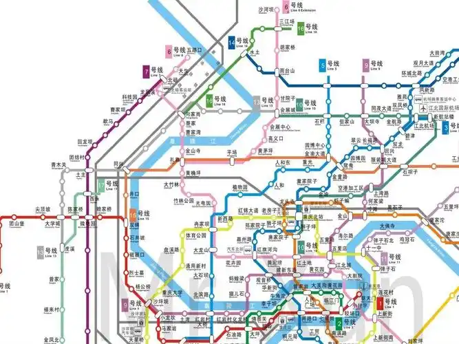 重庆轨道交通总规划运营图