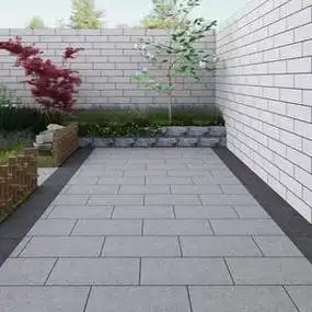 庭院地砖地铺石户外院子别墅花园地面铺大理石室外防滑瓷砖石英砖