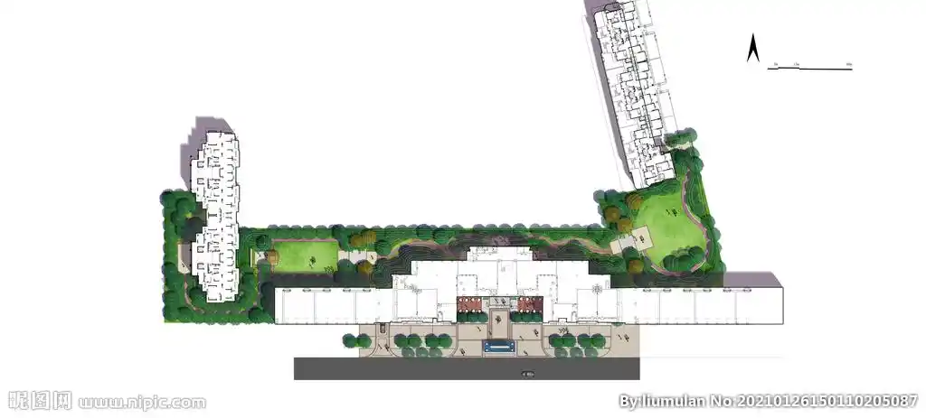 售楼部景观设计平面图图片