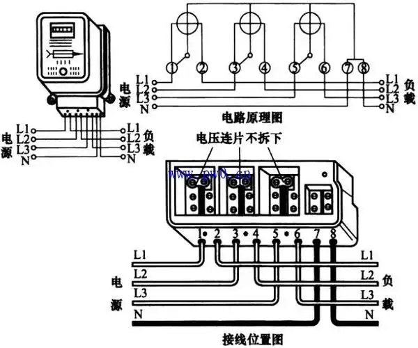 三相三线制电能表接电流互感器的接线方法_电气技术_新满多