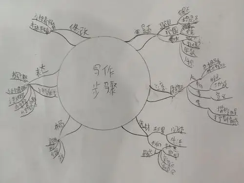 写丰富 作业:看着以前绘制的思维导图,复习各类作文的写作方法