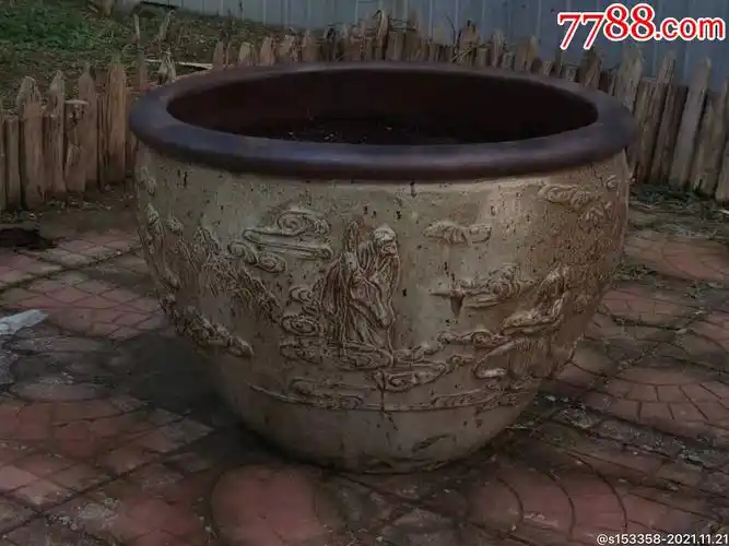 清代人物大缸仅此一个_其他陶器_盛世古玩古典家具店【7788收藏__收藏