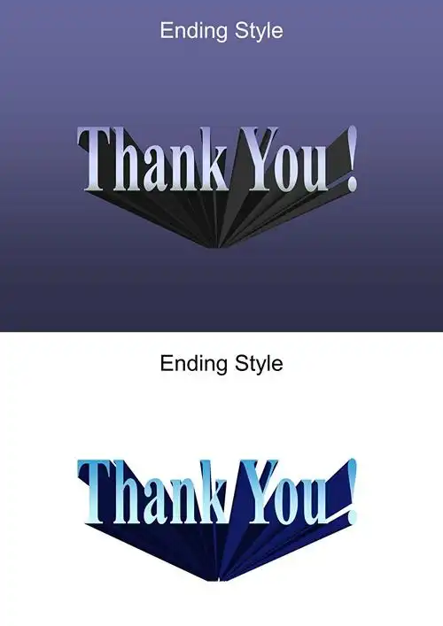 尾页致谢风格6ppt图表素材_ppt鱼模板网