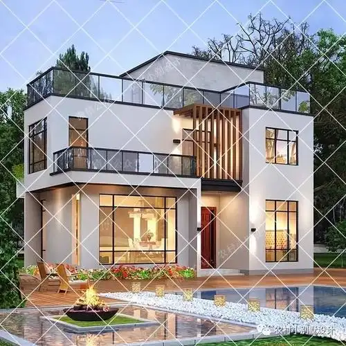 12套现代风格小别墅,简洁利落采光好,简约自然百看不腻,|自建房|农村