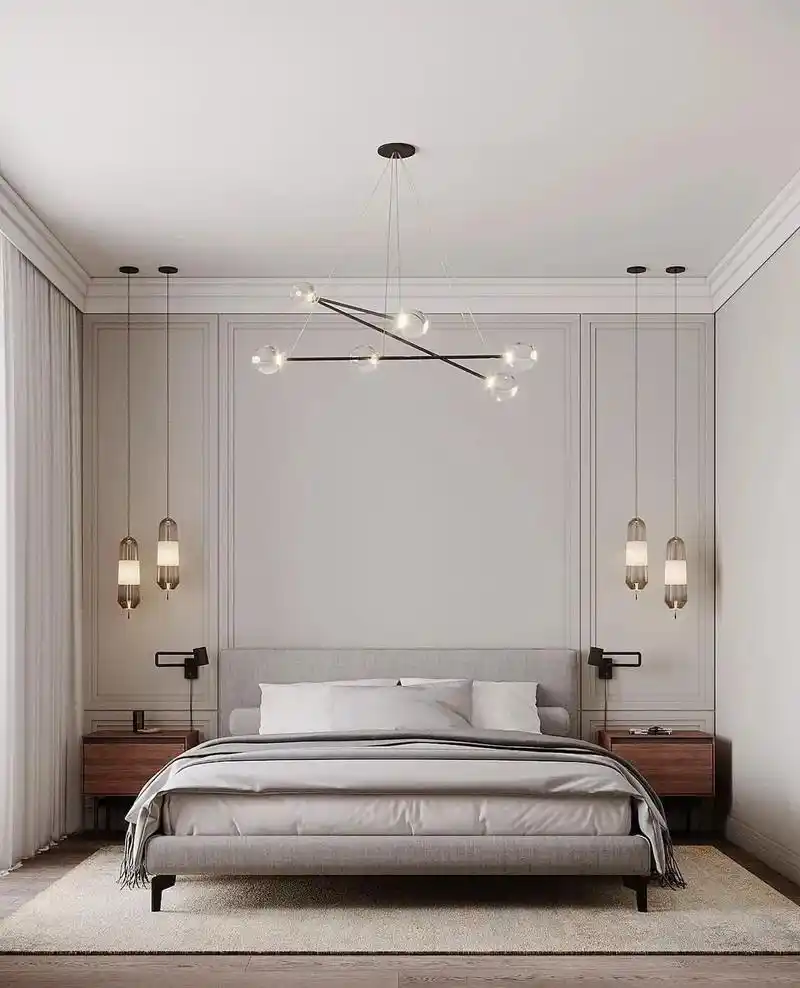 好看的卧室背景墙.