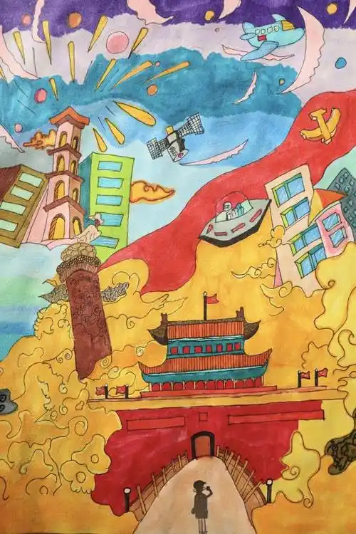 赵鑫 《庆祝建党一百周年》邢煦 《长颈鹿》李迎荧 《海绵宝宝》何唯