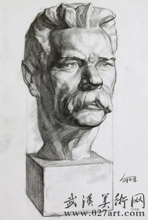 高尔基素描石膏像 高尔基素描石膏像图片