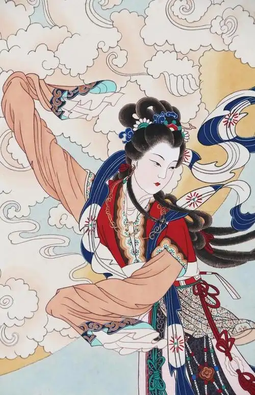 陆小曼飞天仕女图