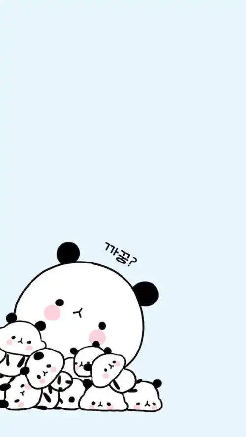 手机壁纸 熊猫#卡通壁纸"