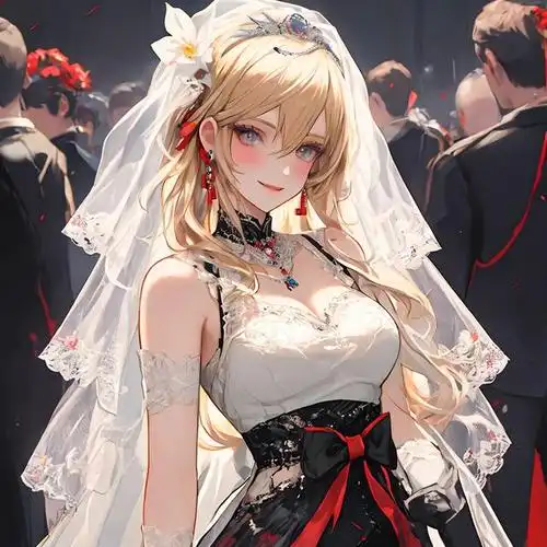 二次元世界中的浪漫:婚纱女王的奇幻之旅
