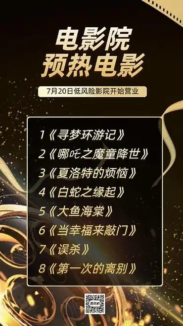 电影院预热电影gif手机海报