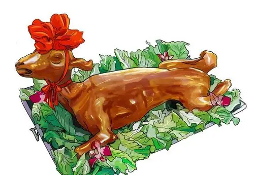 烤全羊手抓肉椒麻鸡这是一本看了就会流哈喇子的周历