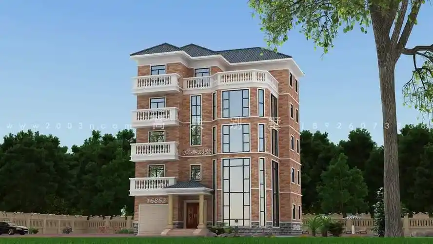 农村五层别墅设计图首层165平方米t6862号