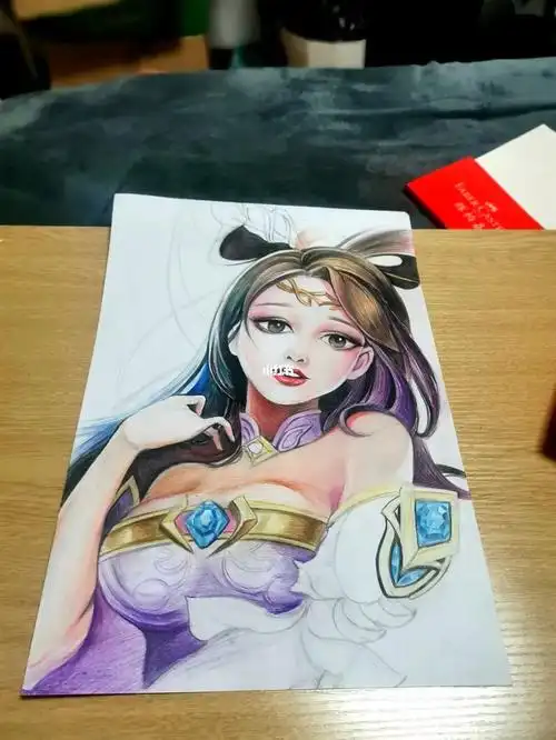 王者荣耀英雄  #王者荣耀头像  #王者荣耀英雄手绘  #彩铅手绘