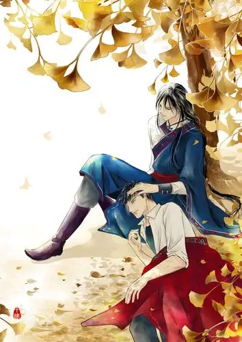 *** 又画完一张瓶邪啦~不过是带点古风的,是小哥长发的模样,然后我