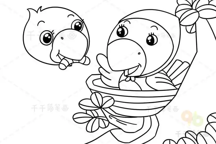 关于乌鸦反哺的故事慈乌反哺简笔画_飞行动物视频简笔画