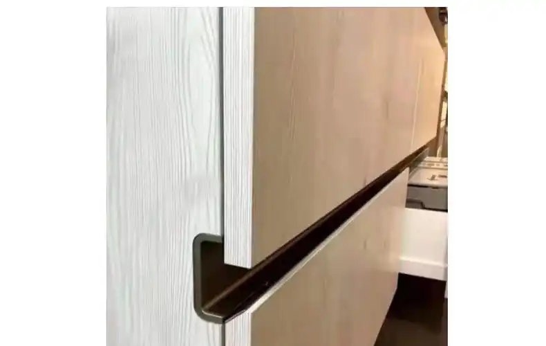 铝合金免拉手 橱柜柜体隐藏式上中下隐形拉手 免开槽一体拉手