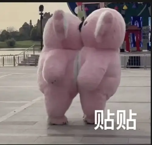 求这个粉色小熊表情包