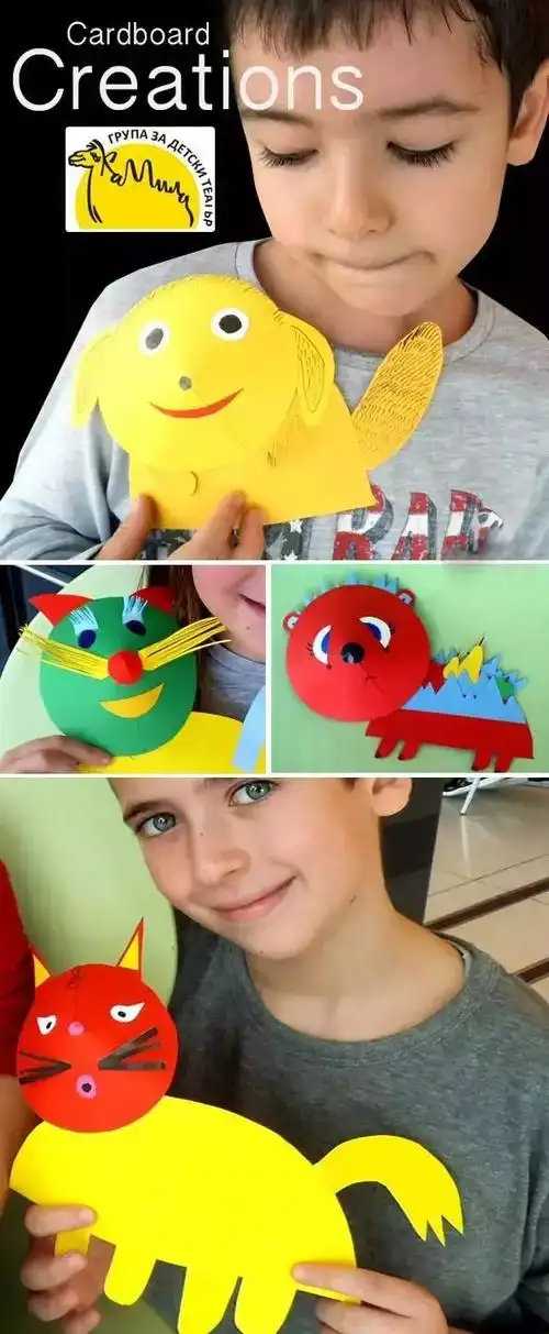 大象制作手工制作图片(幼儿园亲子手工之卡纸小动物) - 赤虎壹号