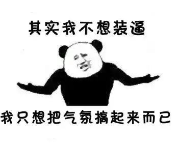 其实我不想装逼,我只想把气氛搞起来而已.