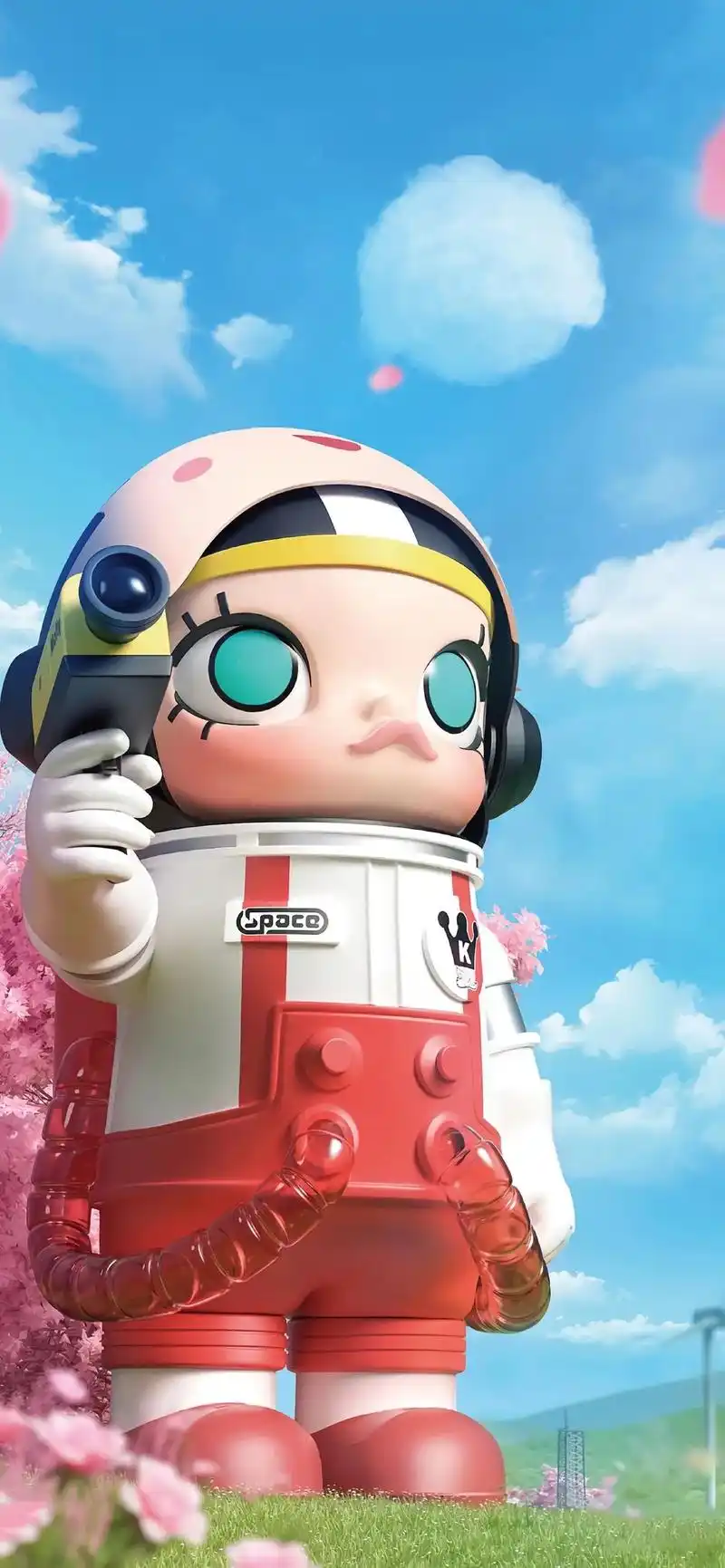 泡泡玛特壁纸.超级好看#送你一张壁纸 #泡泡玛特宇航员 #高 - 抖音