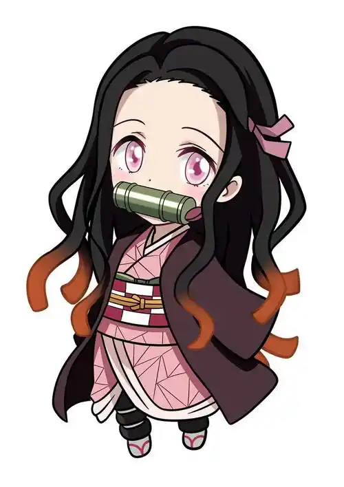 鬼灭の刃灶门祢豆子|ティナ的鬼灭之刃插画图片