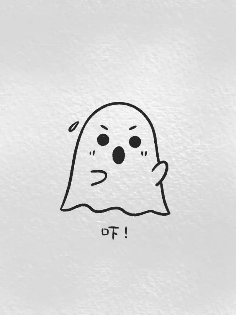 99小白也能画的幽灵表情 ,拿去吧你 #procreate绘画# #简笔画