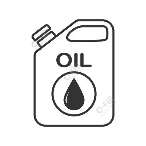 罐装油空轮廓用于主题设计网站和应用程序的简单矢量图标在白色背景上