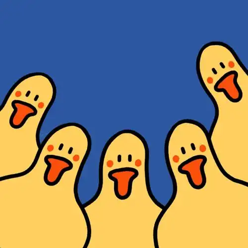 不明显的小鸭子情侣头像