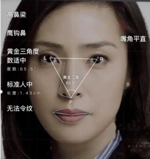 先分析下妹子的长相类型,运用氧叔教的黄金三角工具,不难判断姐妹的