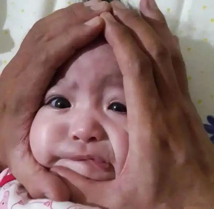 妈妈说儿子是正宗"屁桃脸",有图有真相,网友:我不信,是特效