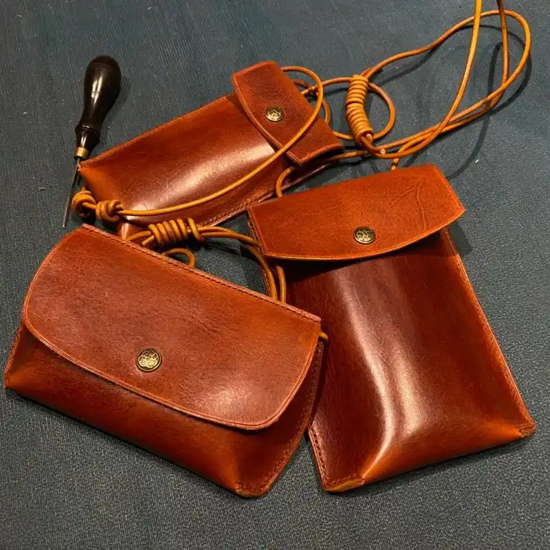 手工皮具 #包包 #头层牛皮 #女包推荐 #手工定制 - 抖音