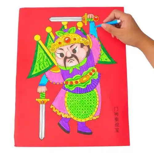 门神怎么画最简单 门神怎么画最简单又好看