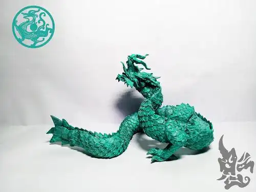 折纸四大神兽青龙的图片大全