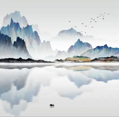 新中式山水风景装饰画