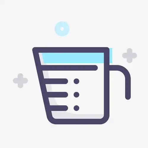 矢量卡通手绘简笔量杯