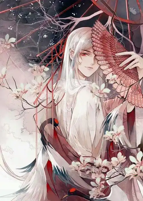 银发古风美男子.大爱哦