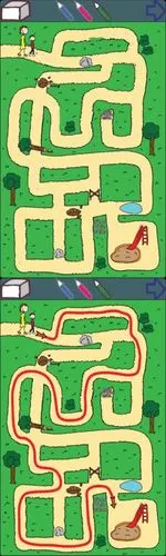 清平镇中心幼儿园大班趣味迷宫