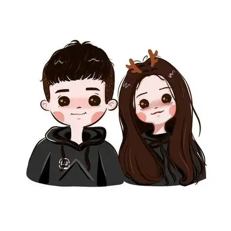 q版情侣头像