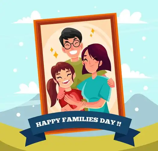 创意国际家庭日_素材中国sccnn.com