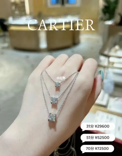 夏日锁骨链必买60卡地亚牛头单钻项链