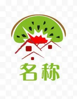 创意水果店名称logo矢量图