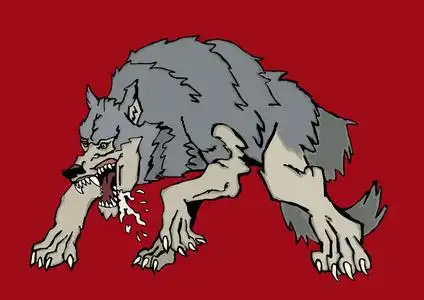 凶猛的大灰狼照片