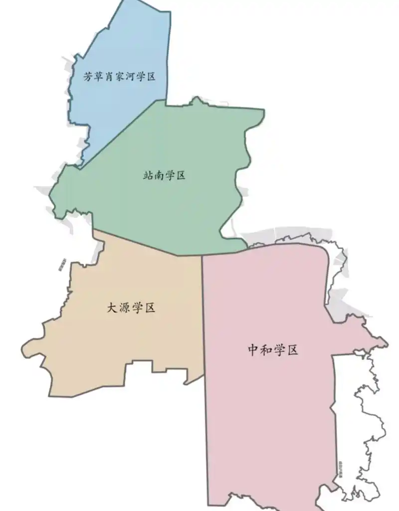 2021,成都高新区正式划分5个学区 区内划分大源,中和,站南,芳草肖家河