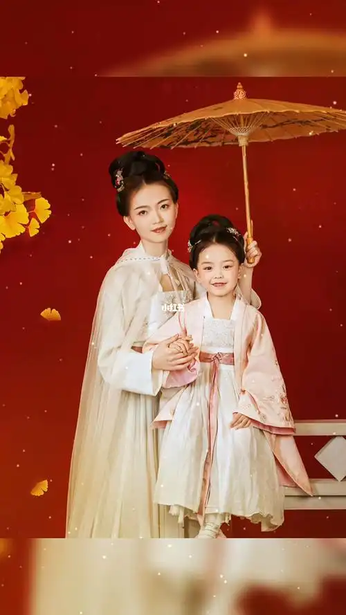 亲子照#亲子照  #古装亲子
