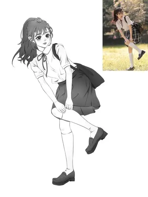 【速写打卡】jk制服.21