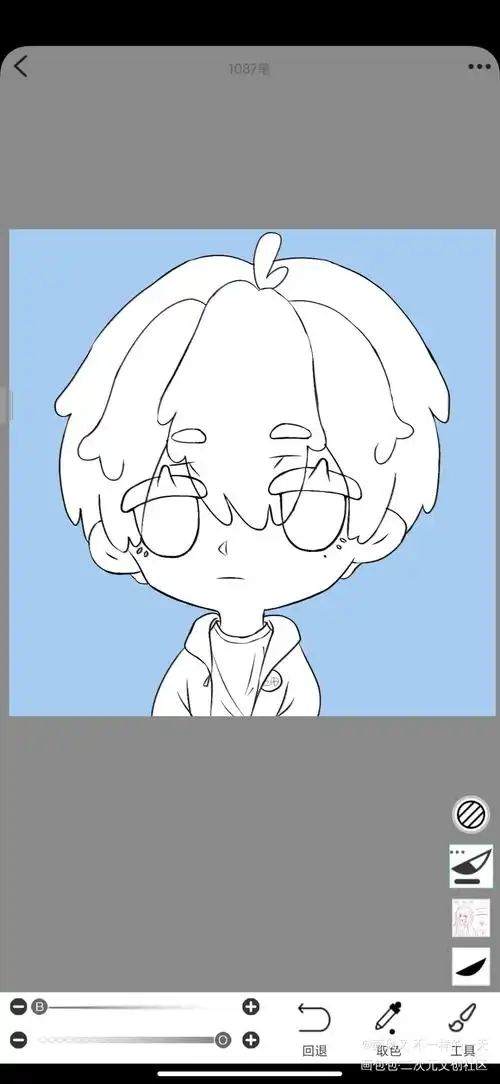 伪装学渣朝俞谢俞指绘绘画作品