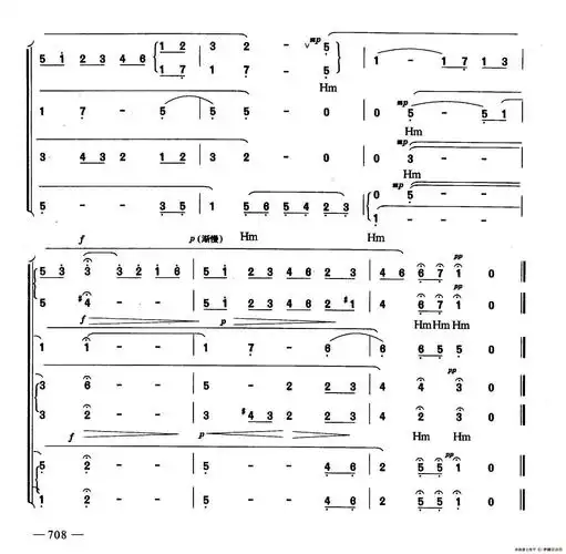 梦幻曲(合唱)_简谱